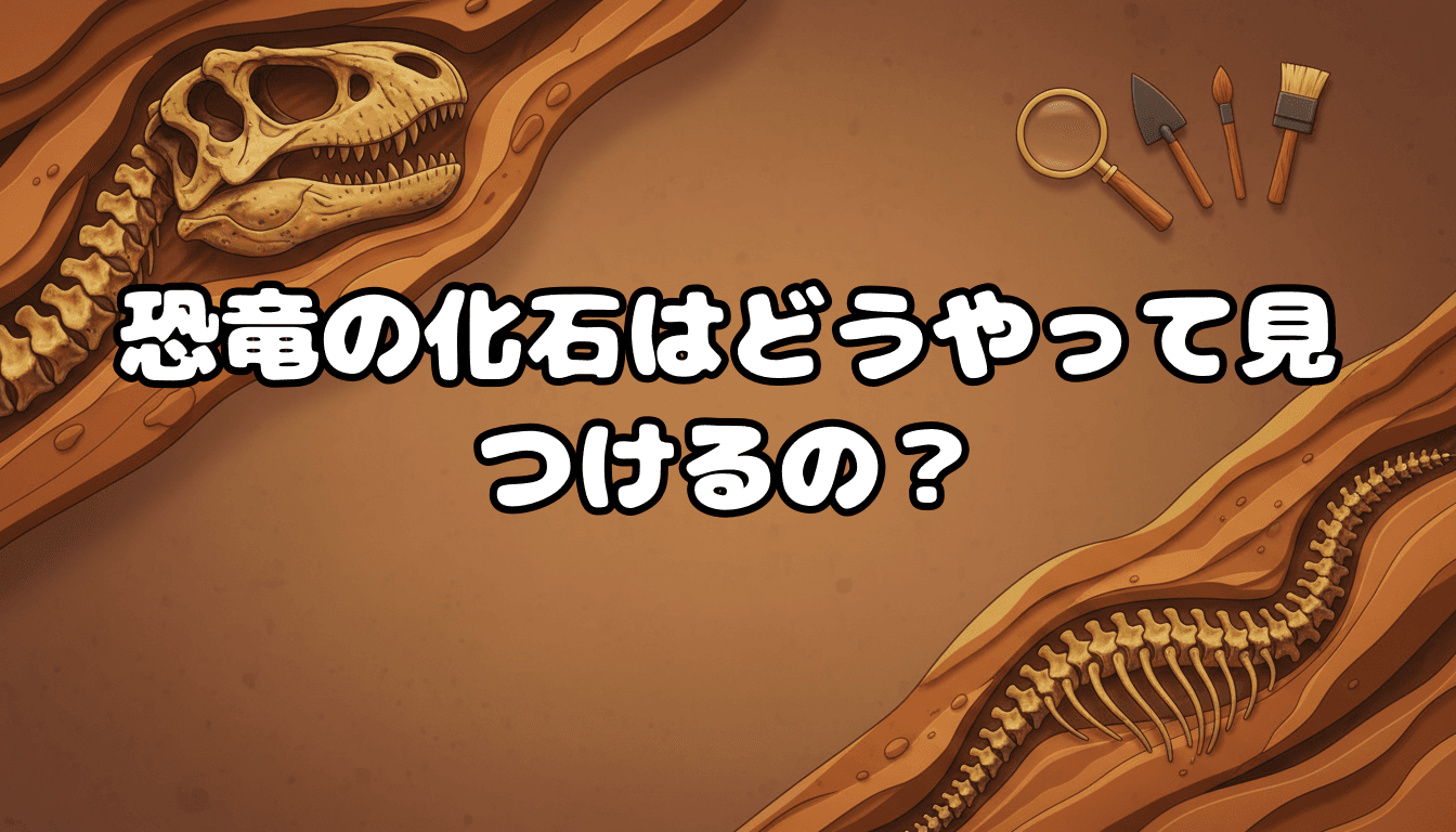 恐竜の化石はどうやって見つけるの?