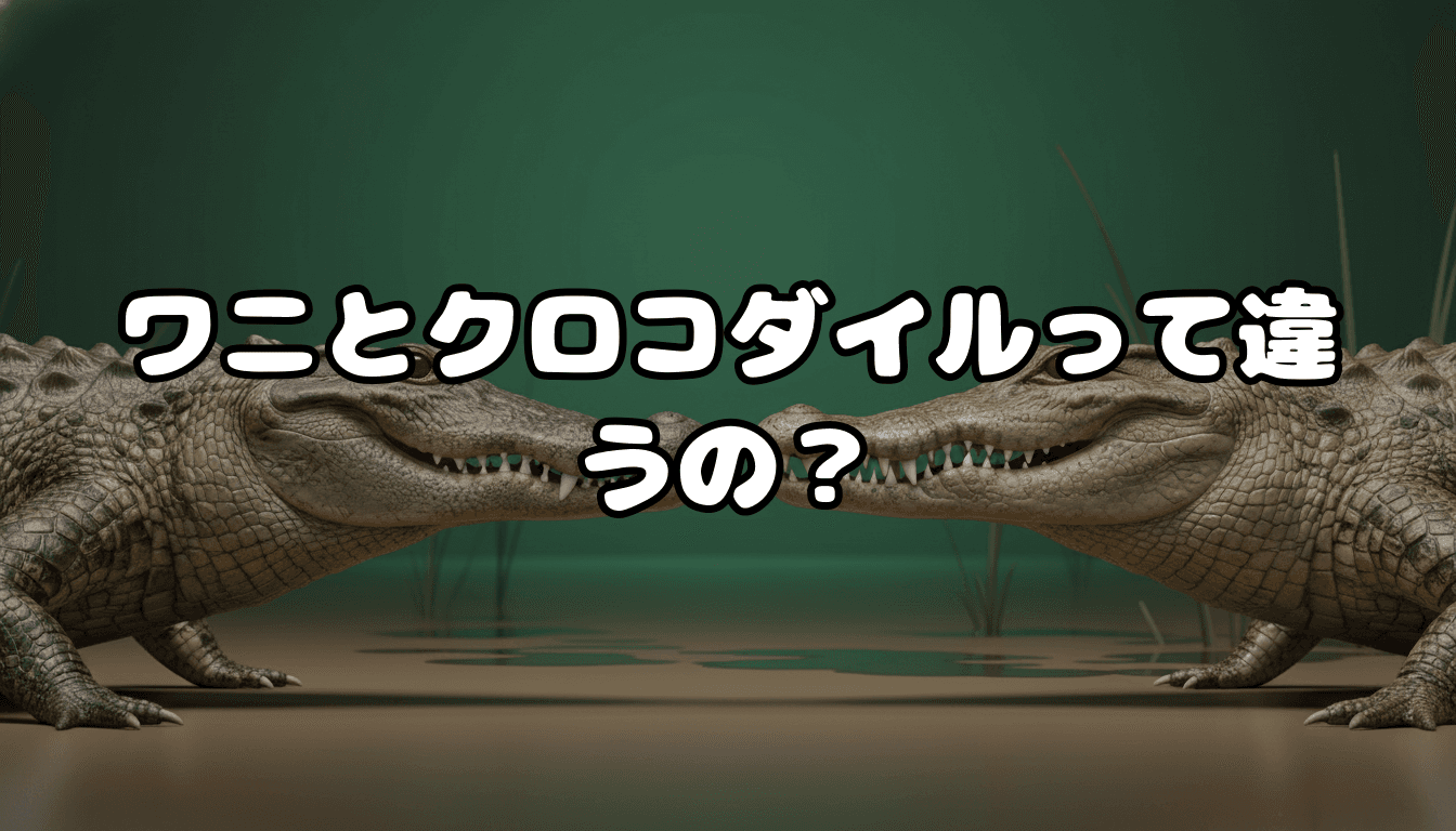 ワニとクロコダイルって違うの?