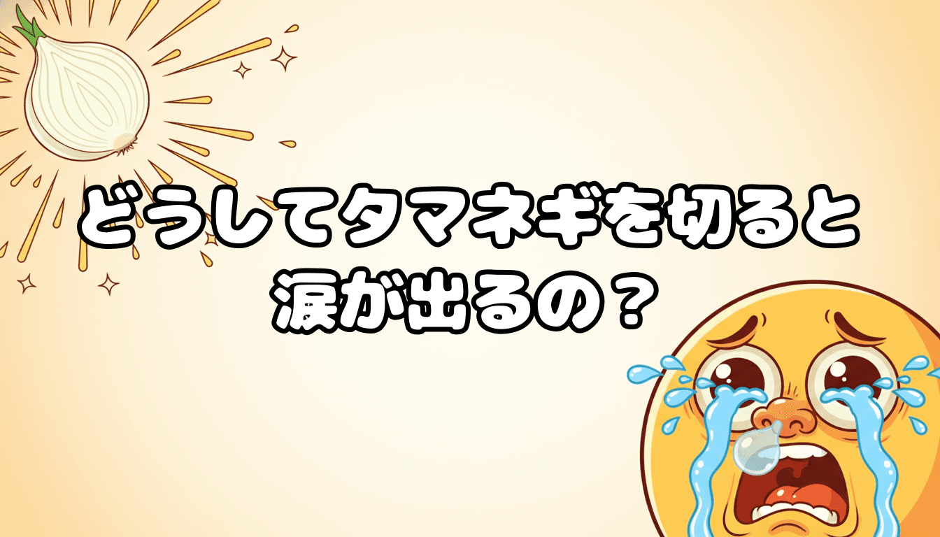 どうしてタマネギを切ると涙が出るの?
