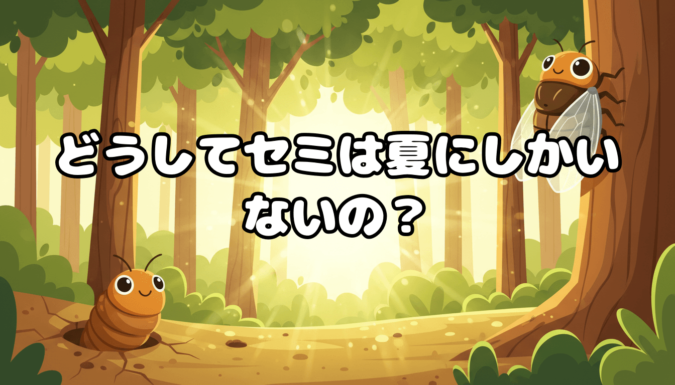 どうしてセミは夏にしかいないの?