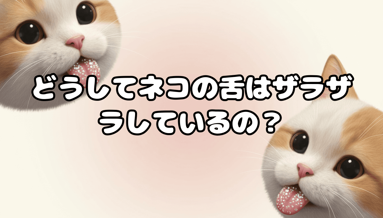 どうしてネコの舌はザラザラしているの?